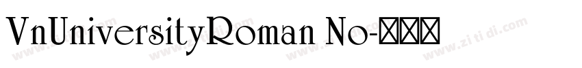 VnUniversityRoman No字体转换